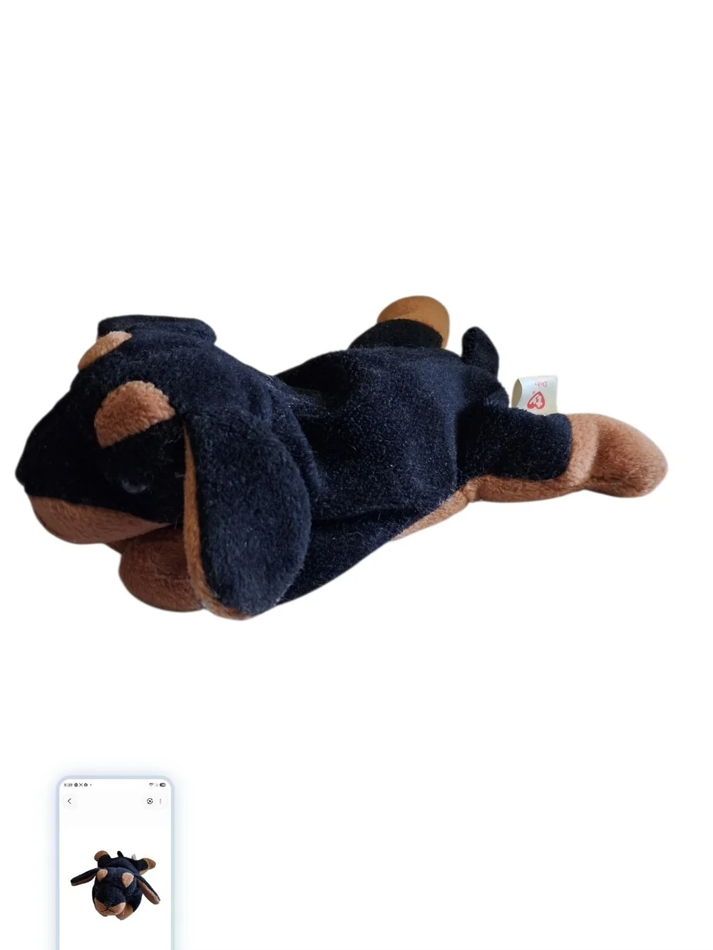 Ty Beanie Baby Doby The Doberman Pinscher